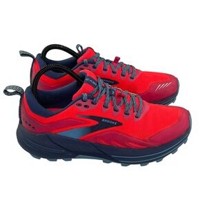 Brooks Cascadia 16Trail Running Shoe Womens 8 Pink Blue Outdoor Athletic Sneaker